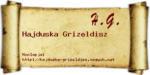 Hajduska Grizeldisz névjegykártya